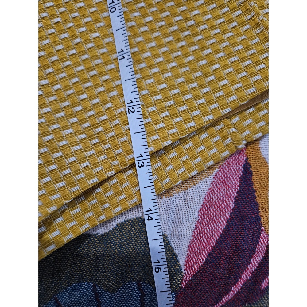 English Factory Yellow White Textured‎ Check Shorts Size S Lined High Waist Zip - Picture 6 of 6